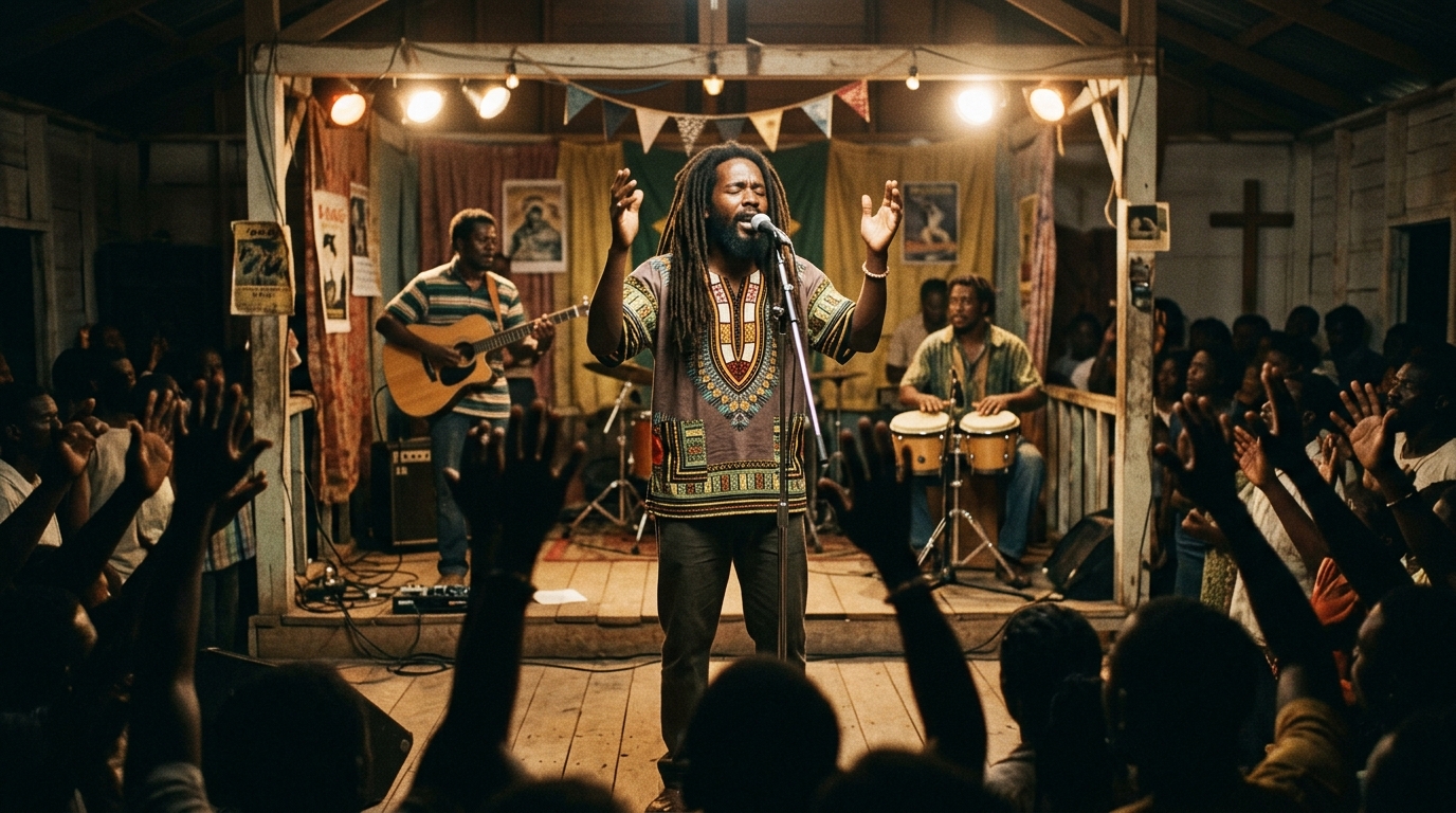 Show vintage de reggae gospel nos anos 90